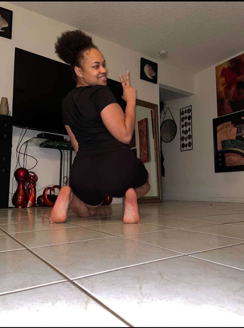 made the slut do all this in public ??even random people were watching her