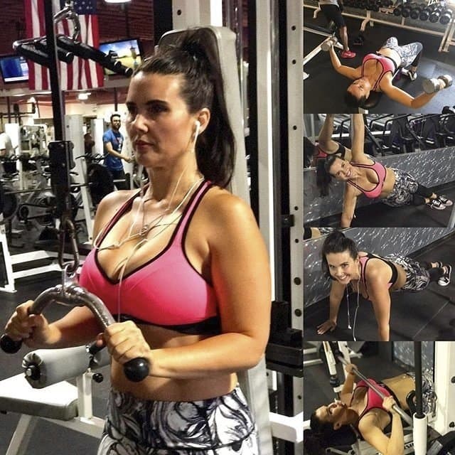 Best Friends mom working out