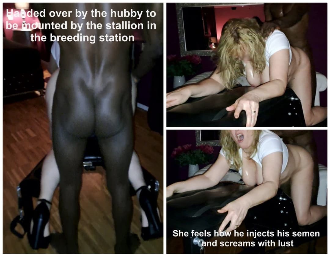 BNWO - Blonde Slut get Black Breeding and screams with Lust