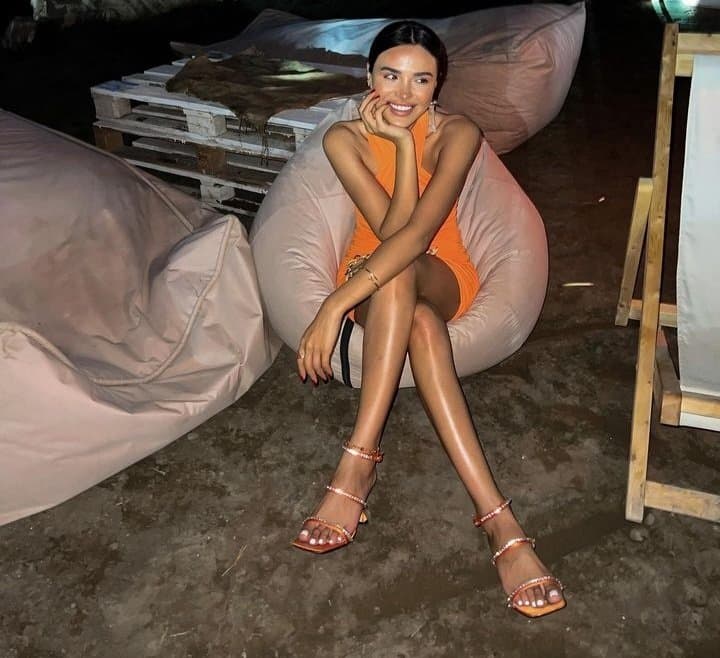 Sexy glamour feet pedicure woman