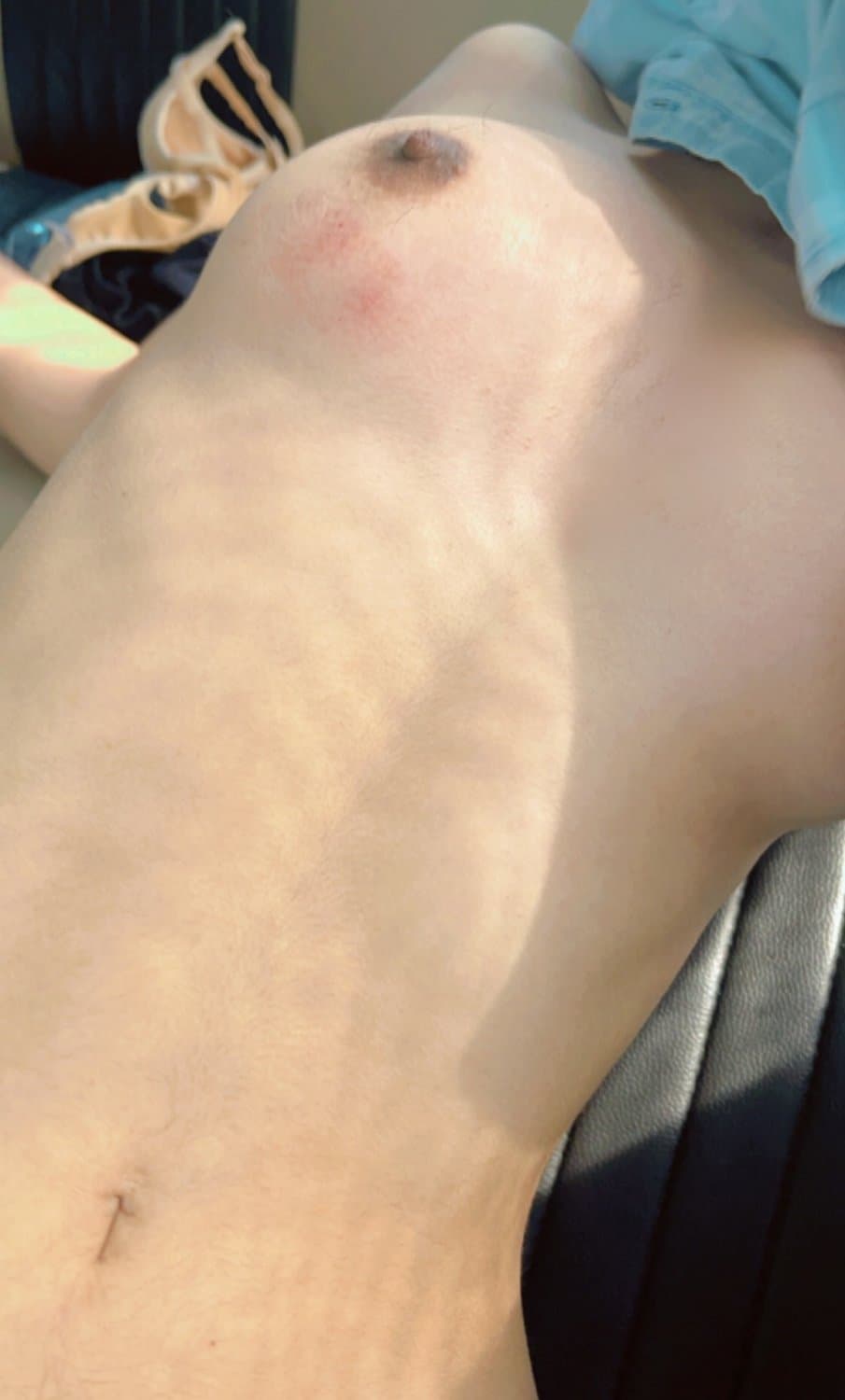 My cousin when everyone is home i take her in my car and suck her boobs then cum on his belly button