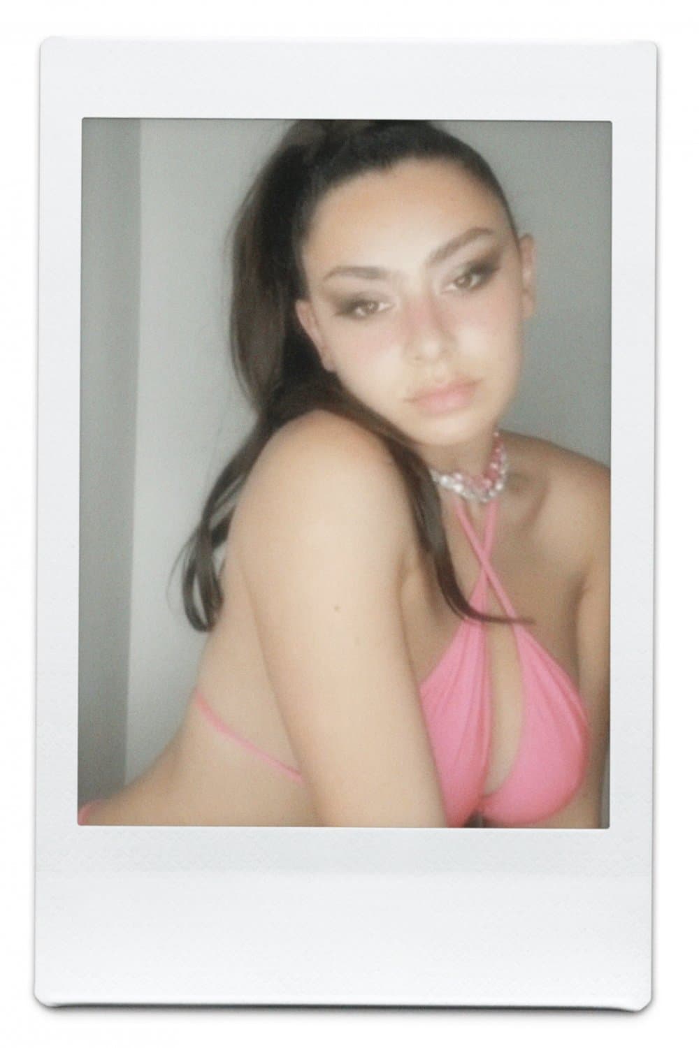 Charlie XCX Queenie Sateen Polaroid Mashup