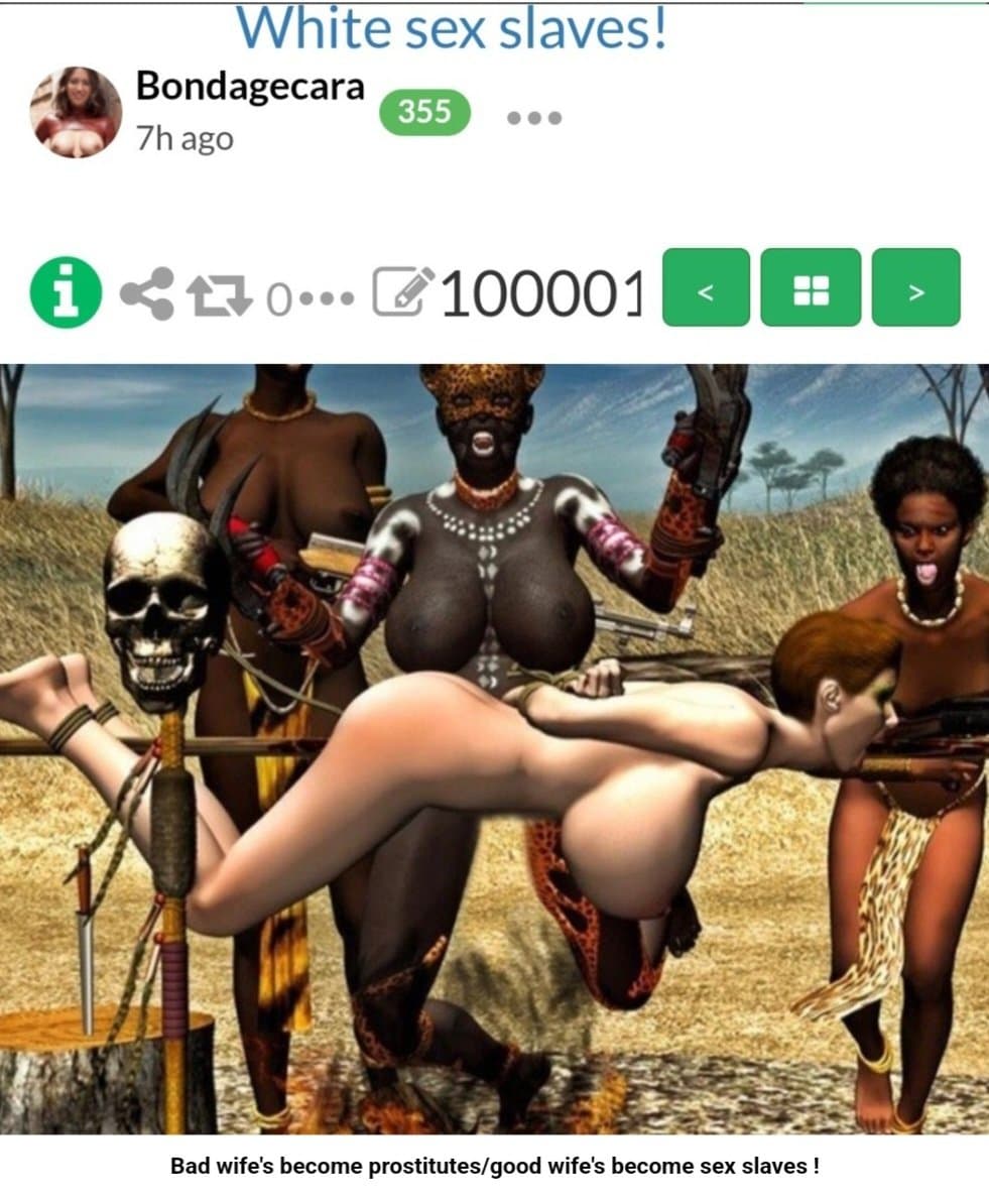 White cunts bound/gaged/fucked&sold !