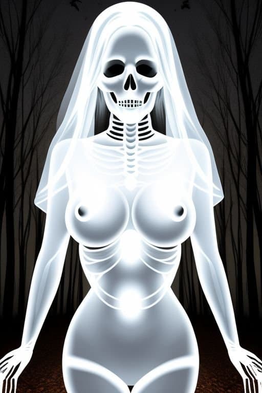 Halloween AI Artwork that I generated (Female Edition)