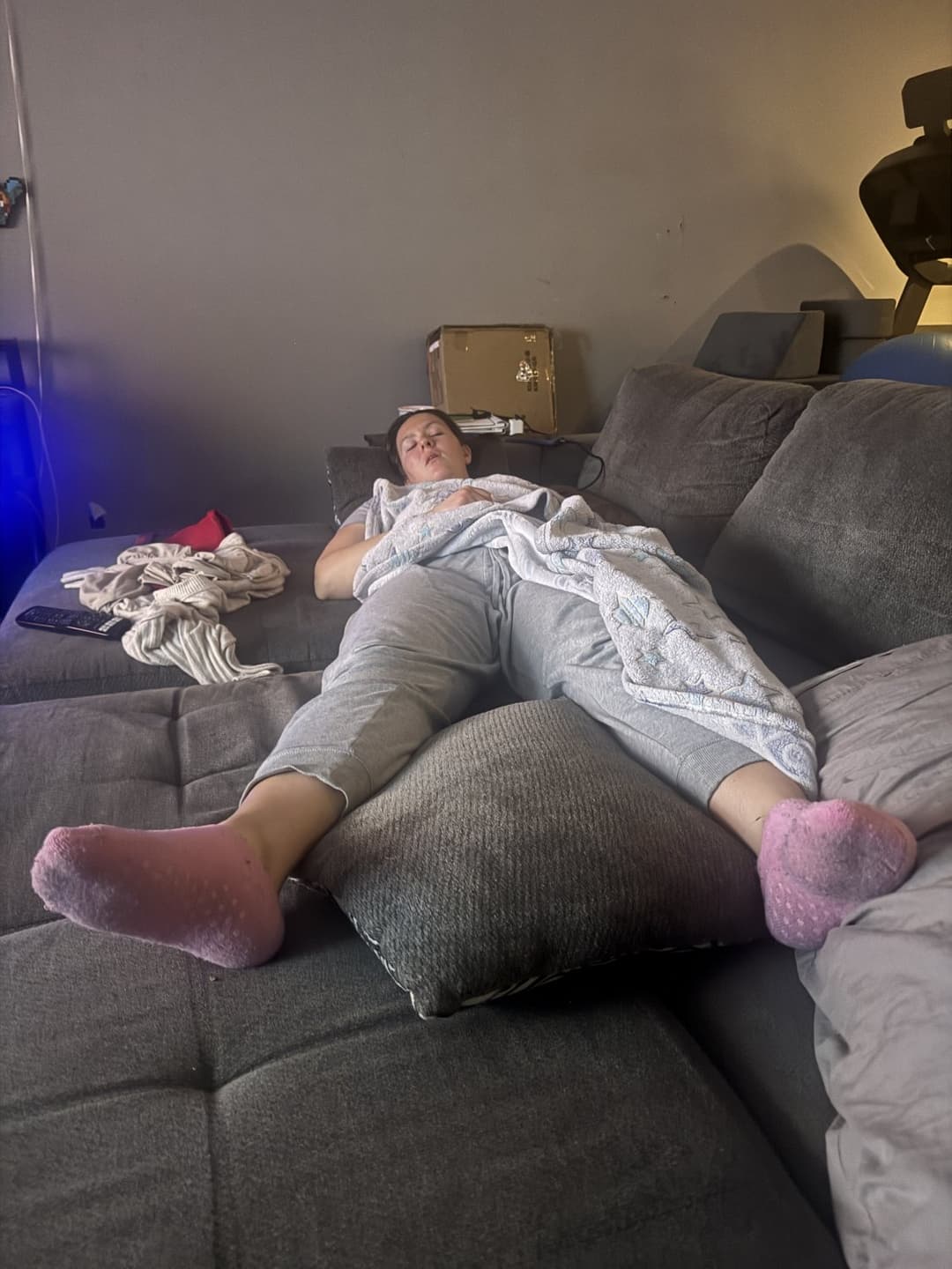 Sexy MILF wife so sexy when sleeping. Touch her!