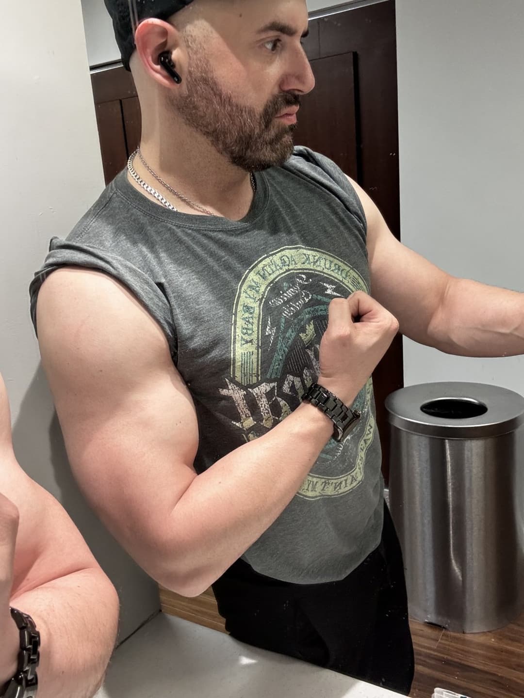 5 inch John from Toronto. Big muscles, small cock