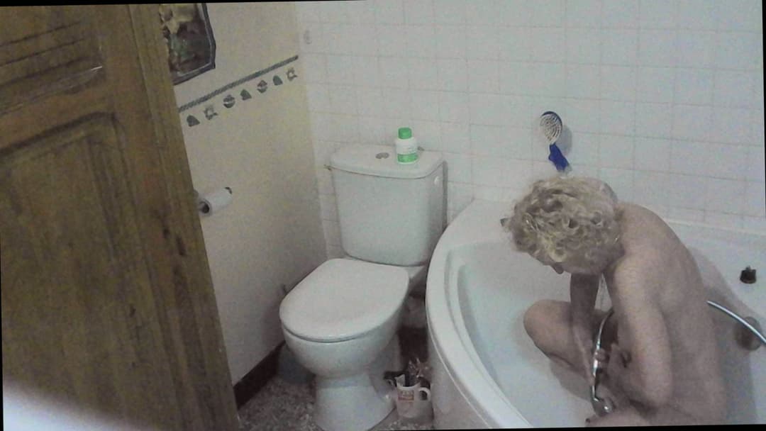 Cheating granny nurse Solange cream pie-Whole set hidden and posed