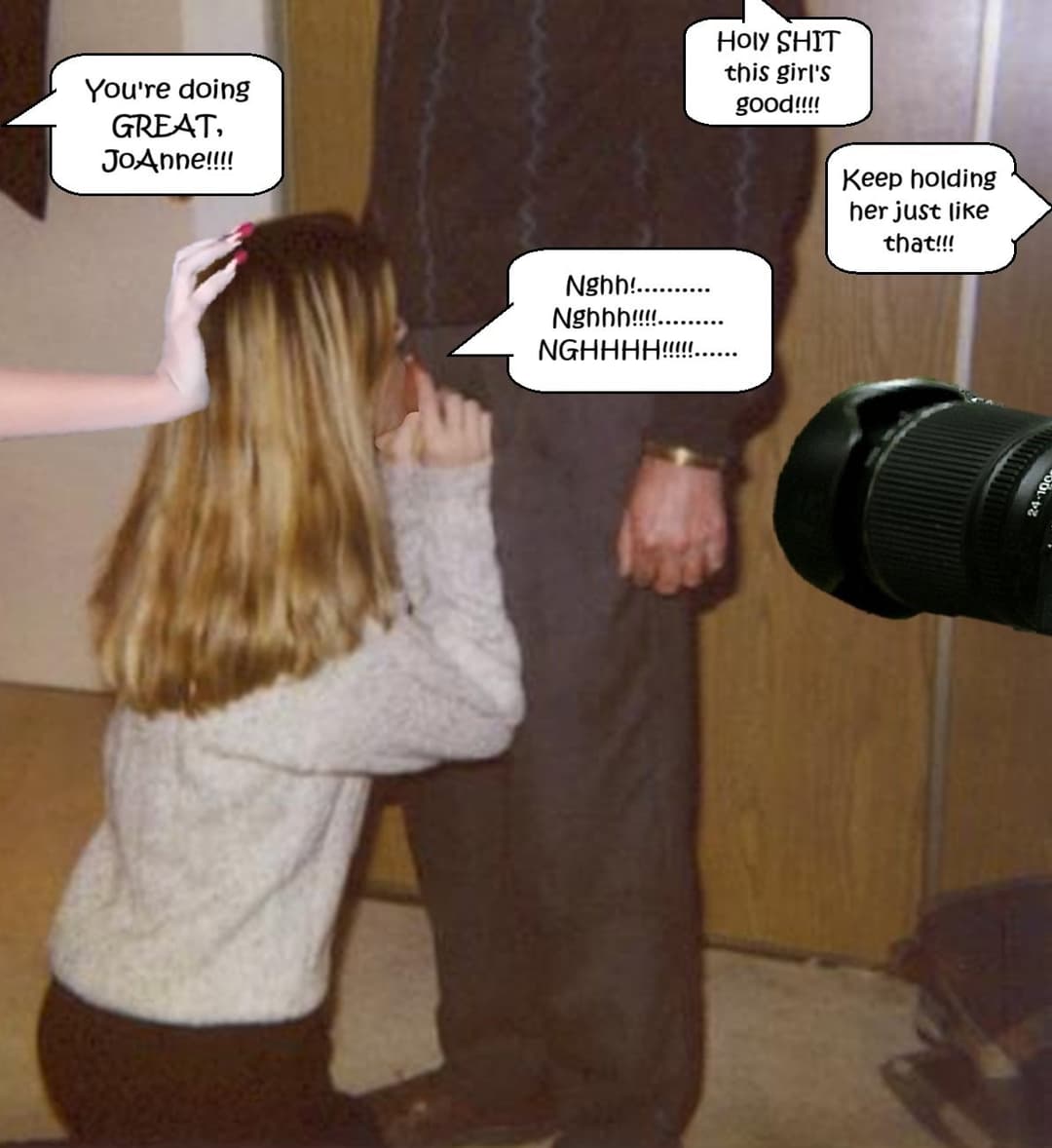 JoAnne Gagen starring in "Gagging the New Girl"