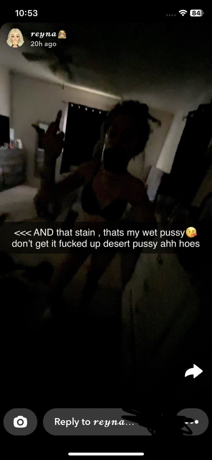 White thot acting bad on snap