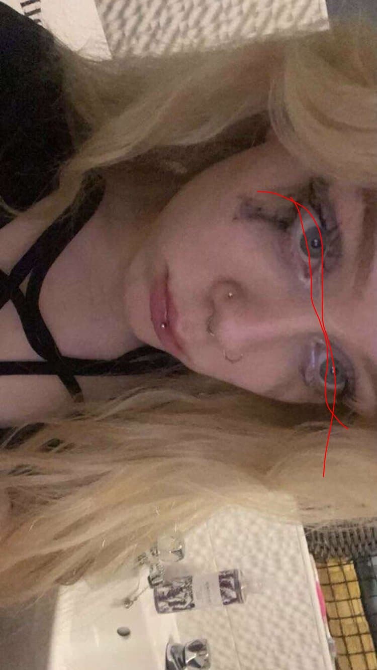 Click to view full size Add his snap Emo cumslut whore op in comments barely censored