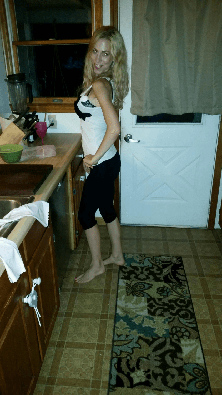 Busty Blonde Slut Wife Likes Wearing Other Men’s Cum Like a Whore