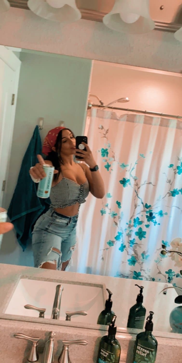 Saw my crush letting some dude titty fuck at a party