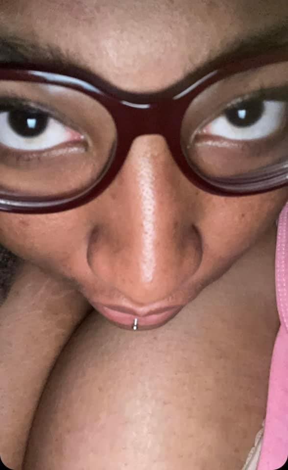 Black girl with big tits and hello kitty headphones