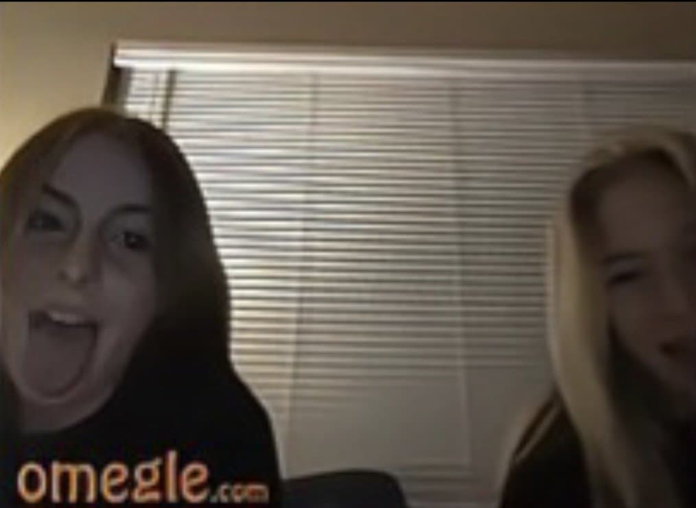 Slutty sisters stick out their tongues to make him cum