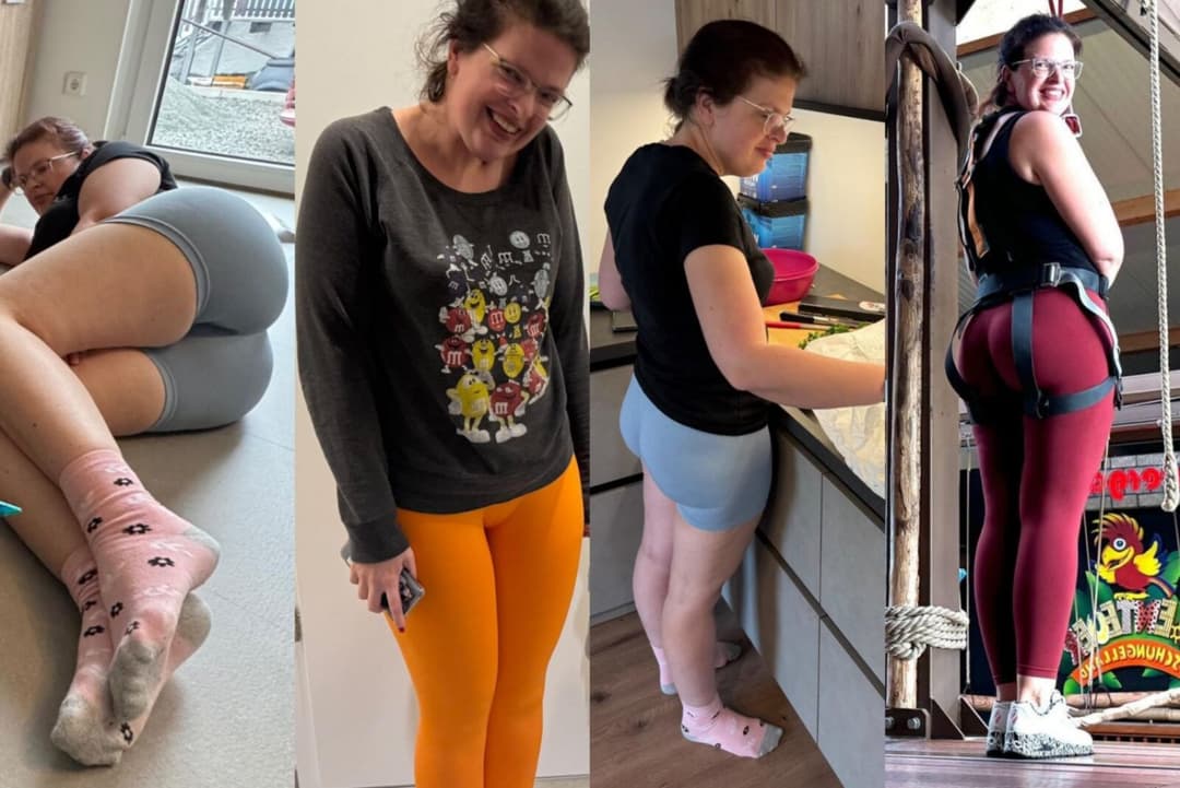 Big ass milf in gym leggings