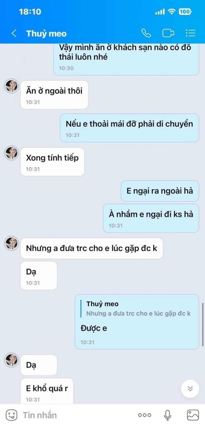 Click to view full size Hotgirl tiktok Thuỷ Meo 30m/2đêm lấy tiền hầu đồng