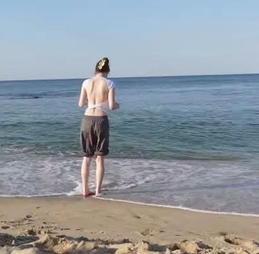 Dasha Taran Bare Back Tight Sexy Cute Russian Hot Model Celebrity NSFW 18+ tg dashatarannsfw