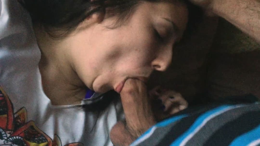 Her mouth on my cock leads to face fucking and an intense orgasm down her throat.