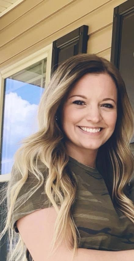 Hottie Macy happily does some topless jumping jacks backstage at the club