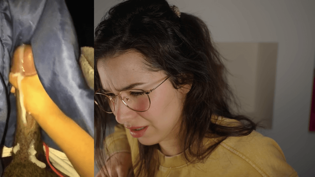 showing asmr glow my bbc nut vid in class! her first time ;)