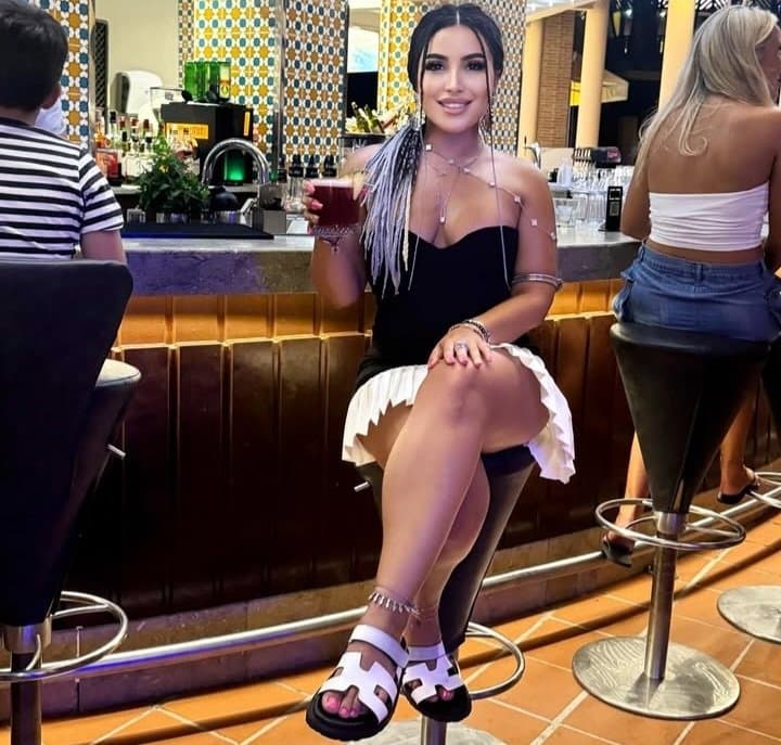 Sexy glamour feet pedicure woman