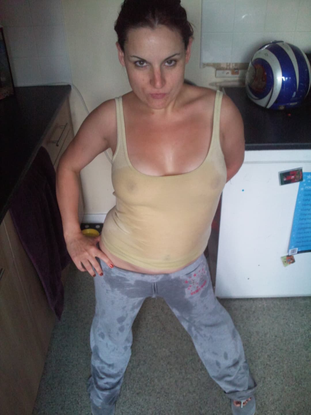 Welsh slut in the kitchen