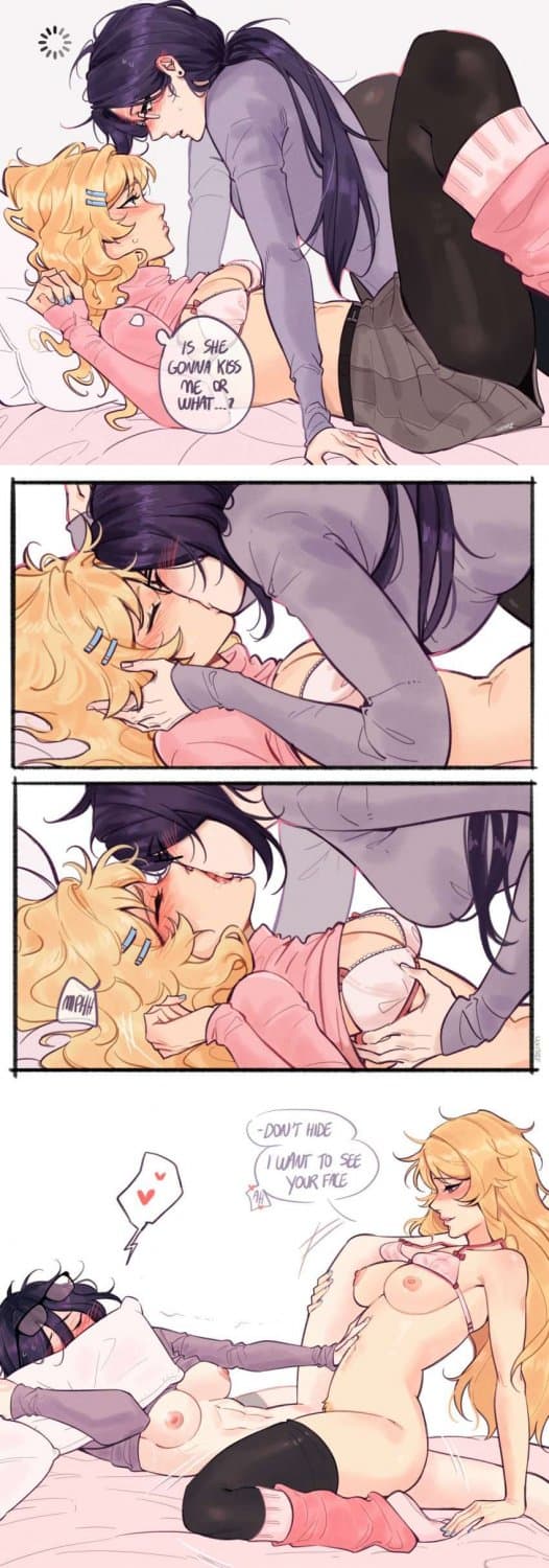 Yuri, dark skin and cheating hentai