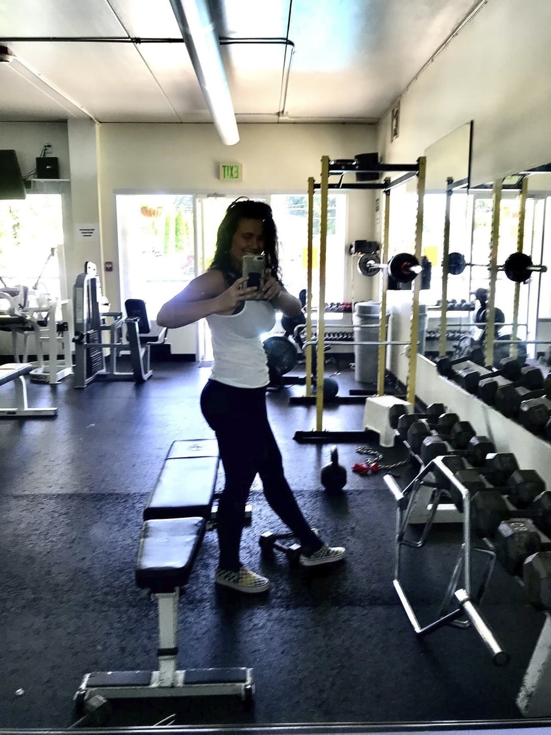 Best Friends mom working out