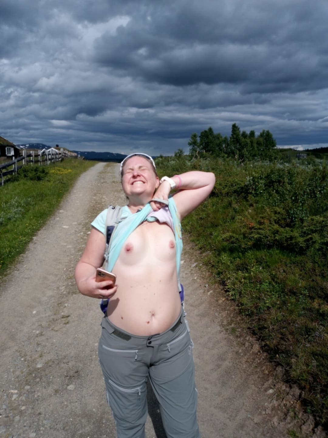 Naughty nurse shows us her hot body