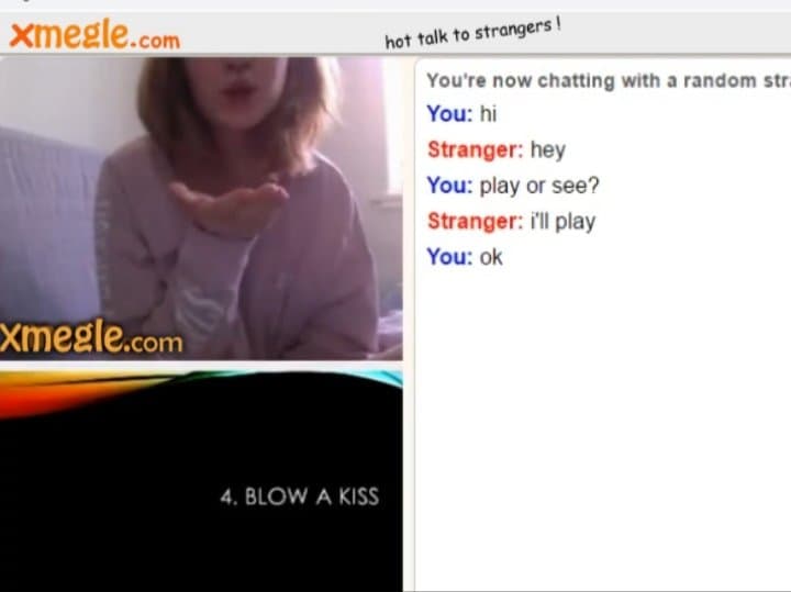 Air kiss before masturbation