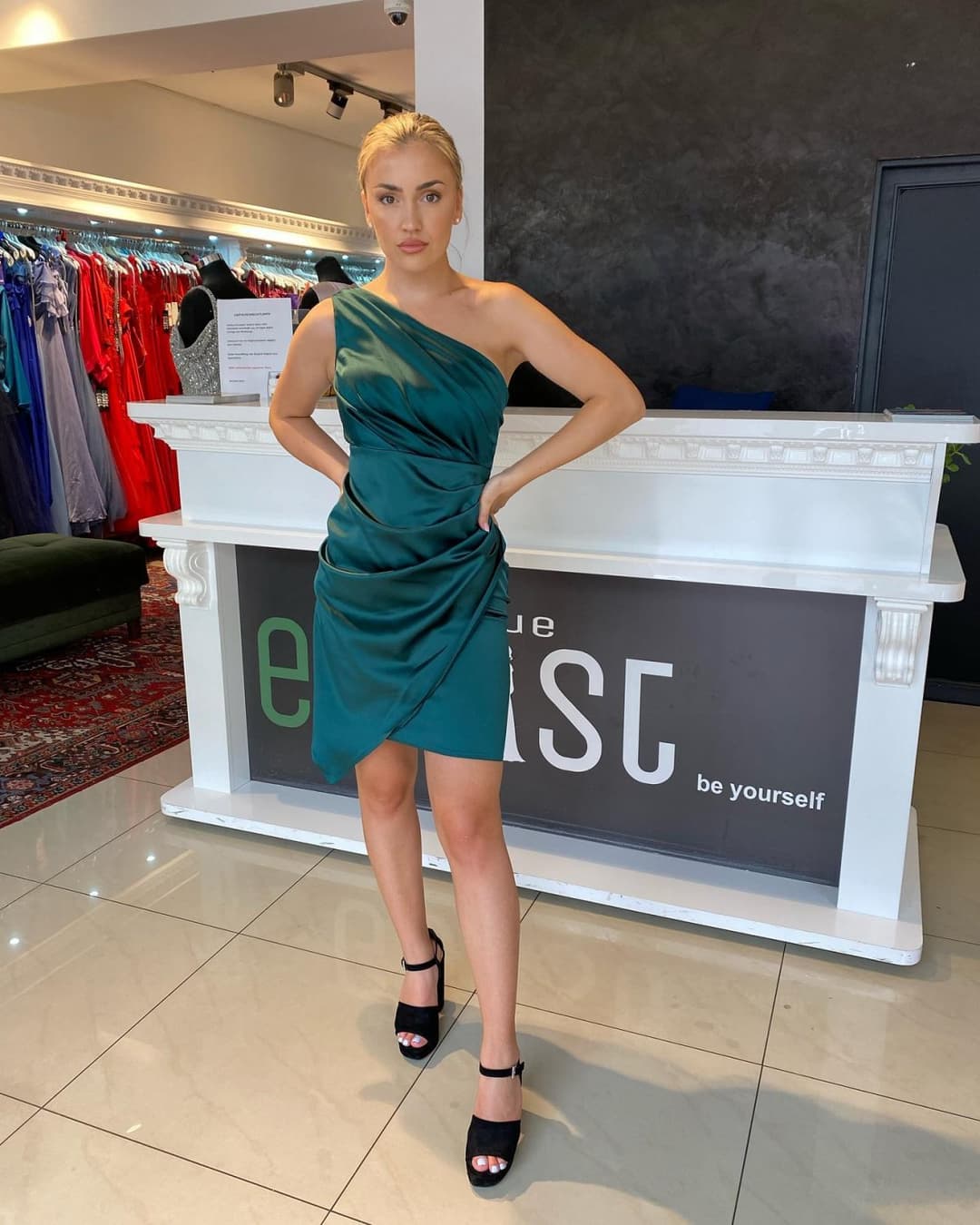 Hot Blonde bosnian slut from Austria with amazing dress - austrian girl from bosna,legs feet ass