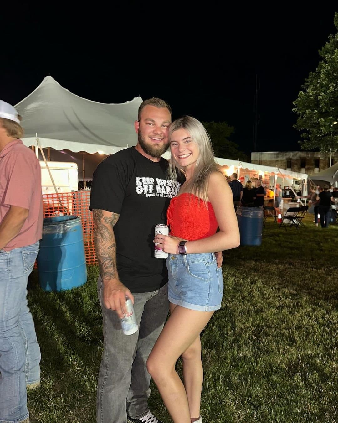 So jealous of this blonde smacking this ripped assholes hard cock on her face before sucking it good