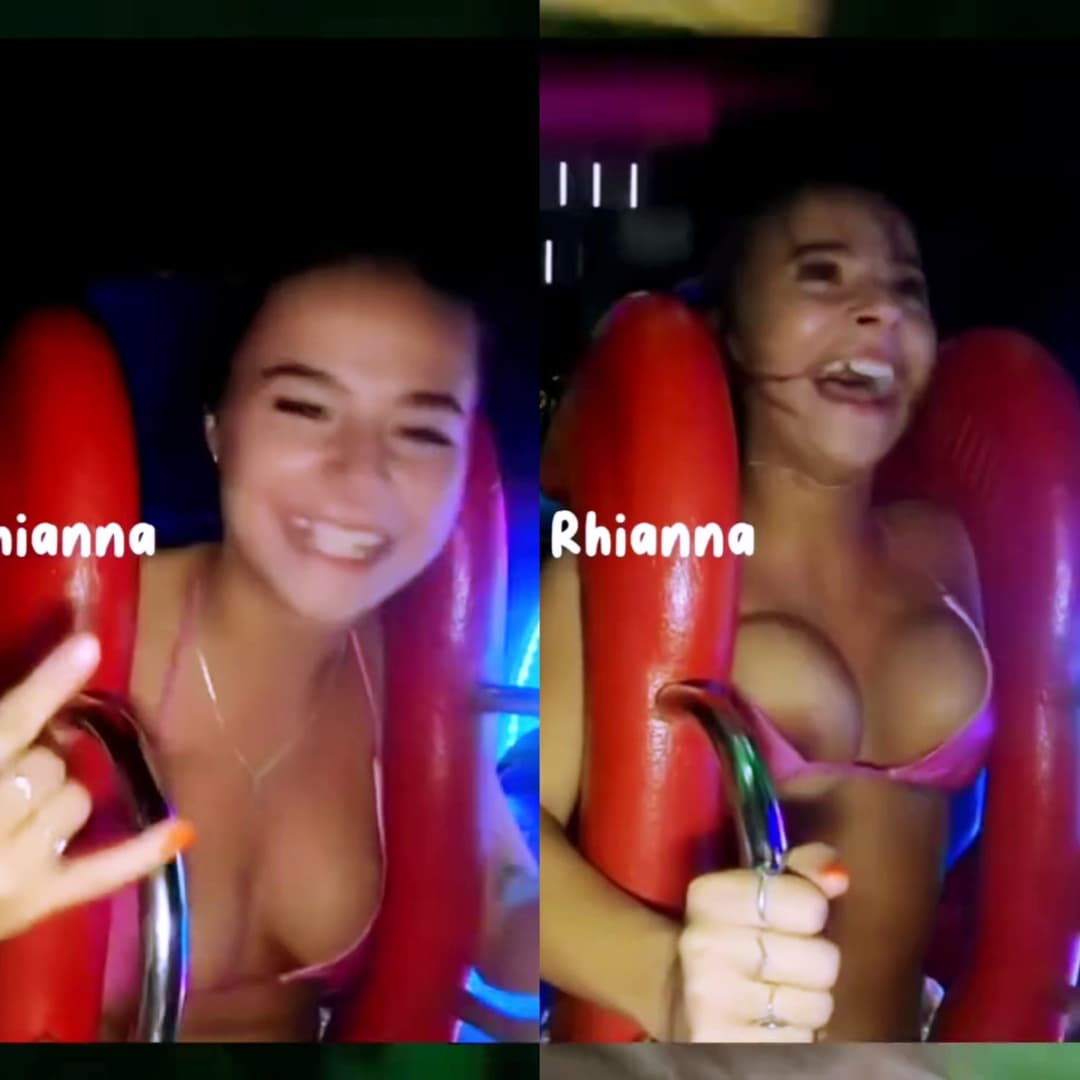 Her Tits Could Not Stay Contained on Ride ?