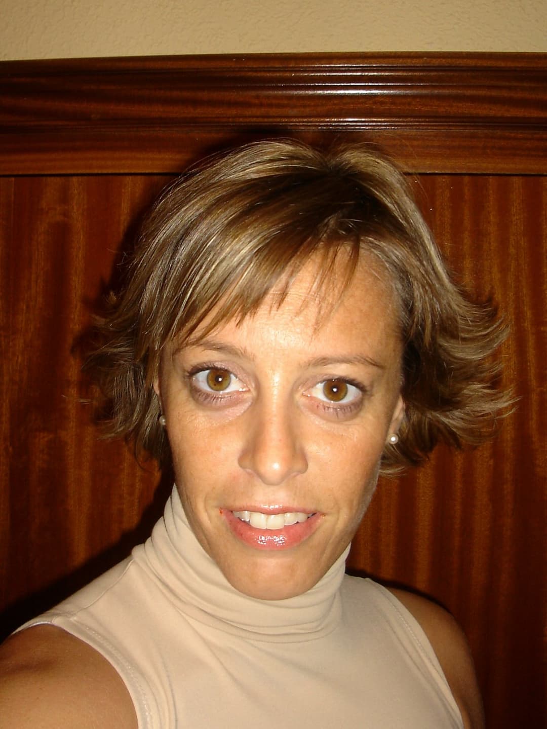 Sister-in-law goes braless and shows her shaved pussy and tits and gives me a handjob