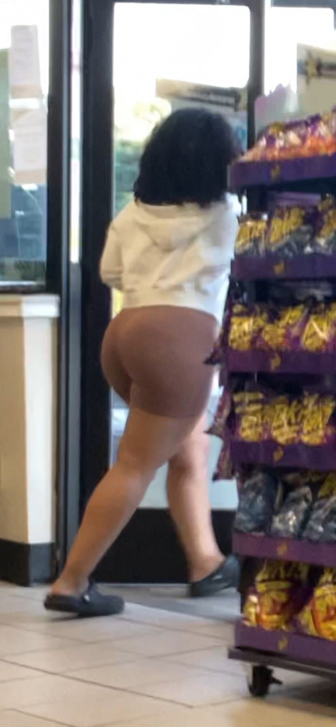 Click to view full size Fat Ass In Body Suit Store Candid