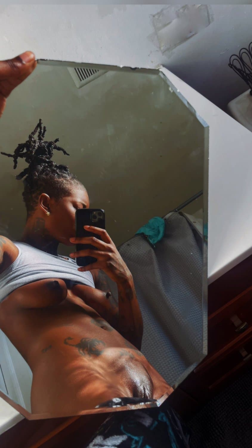 Black dyke stud ebony tomboy Tajee P2