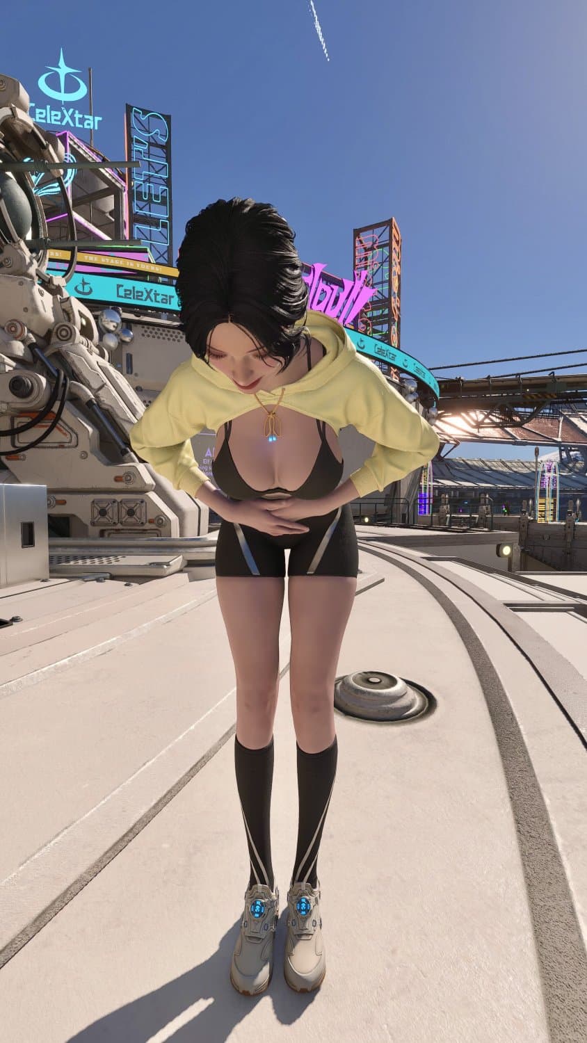 The First Descendents Bunny Sport outfit and Nude