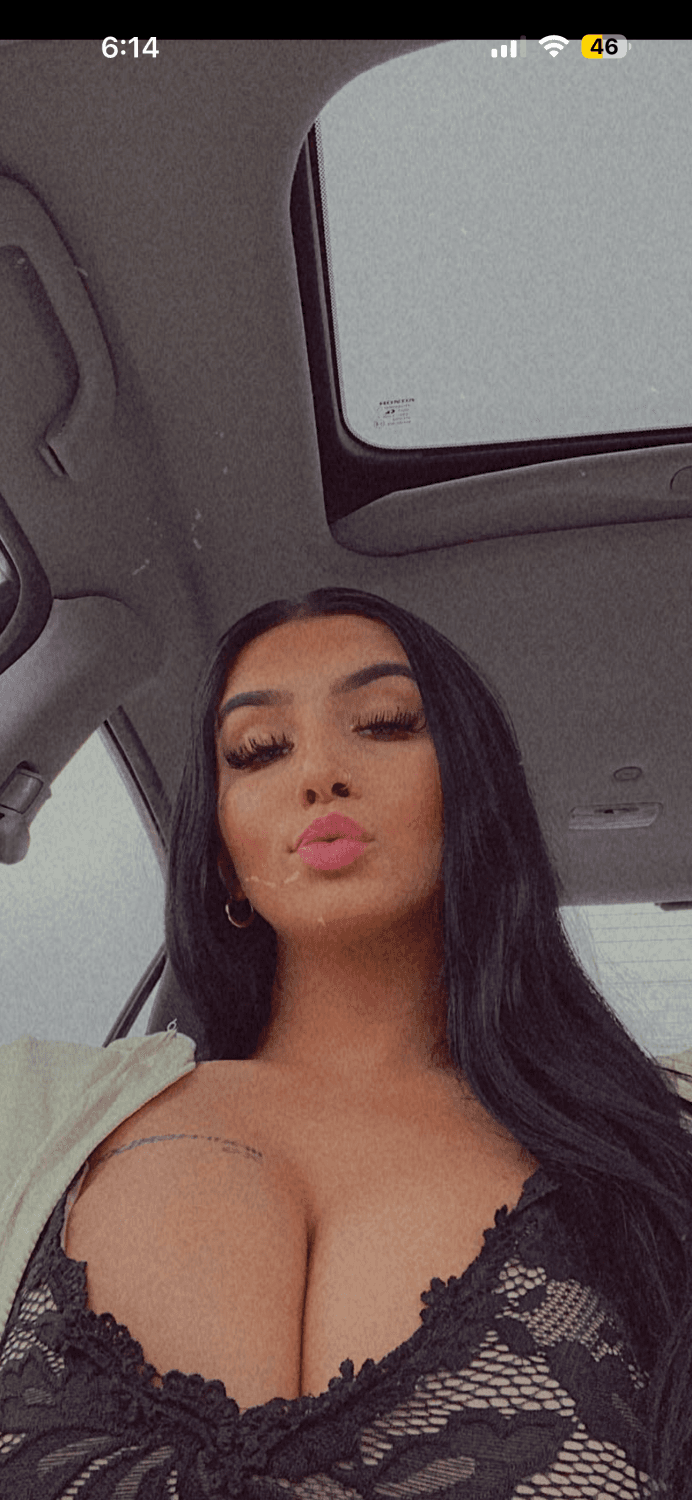 Walked in on this 23yr old hottie on accident holding her big tits together watching dude titty fuck