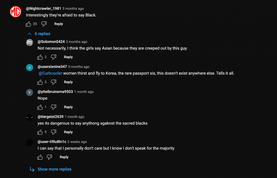 Why are asian men so threatened of Black men?