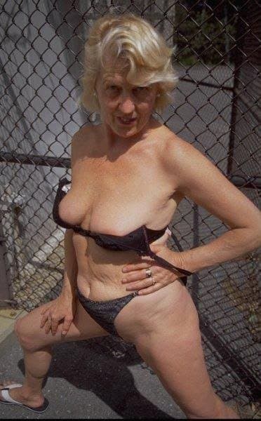 Hot Blond Granny Strip