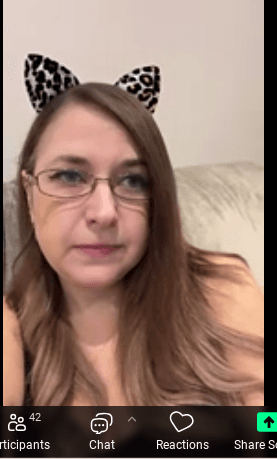 Kitty Kat with ears nerdy vaping slut