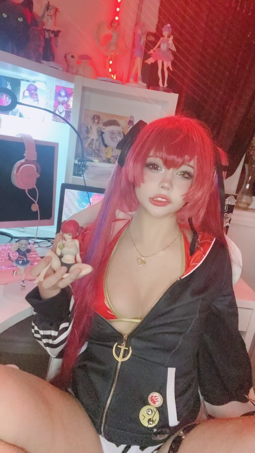 Marine Houshou Bathing Suit Tiktok Cosplay Cum Whore
