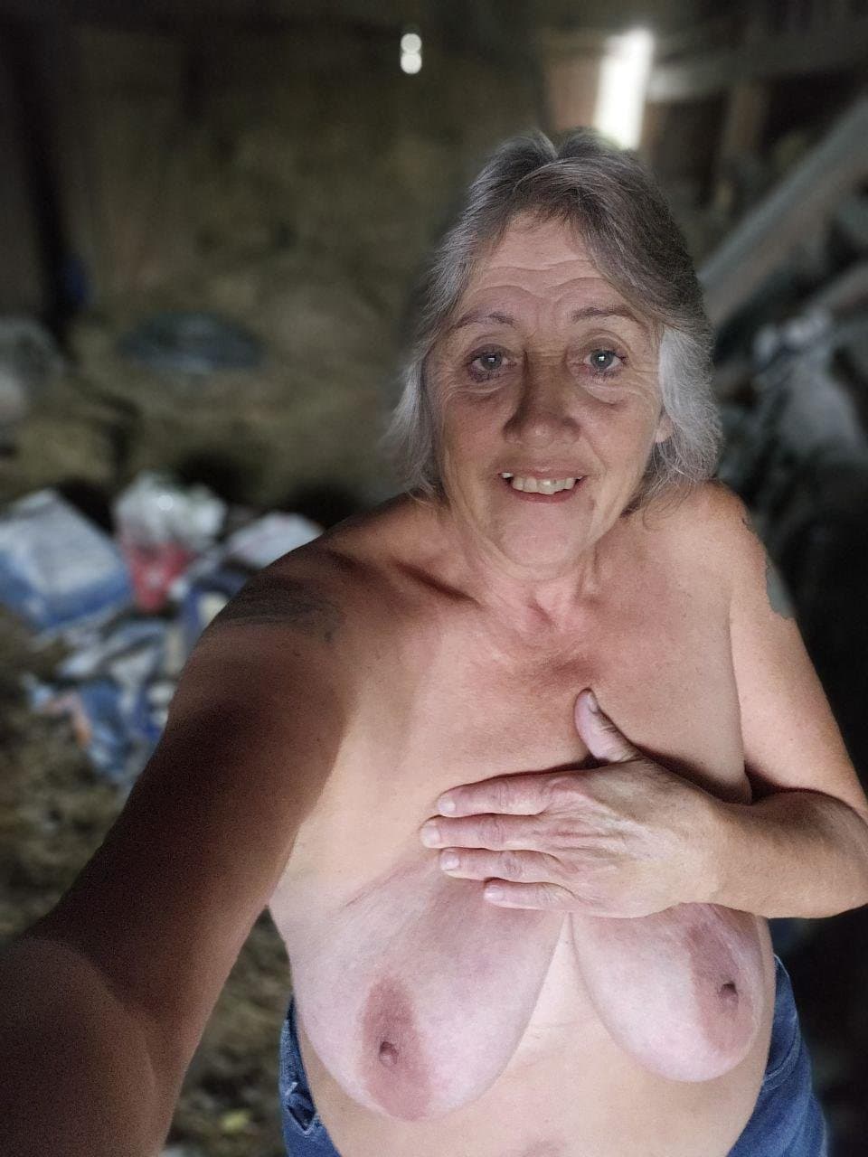 Fat Granny With Big Saggy Beautiful Tits