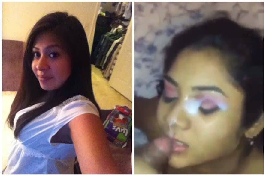 College guy nuts on my wife’s face and she had just finished her makeup for our date