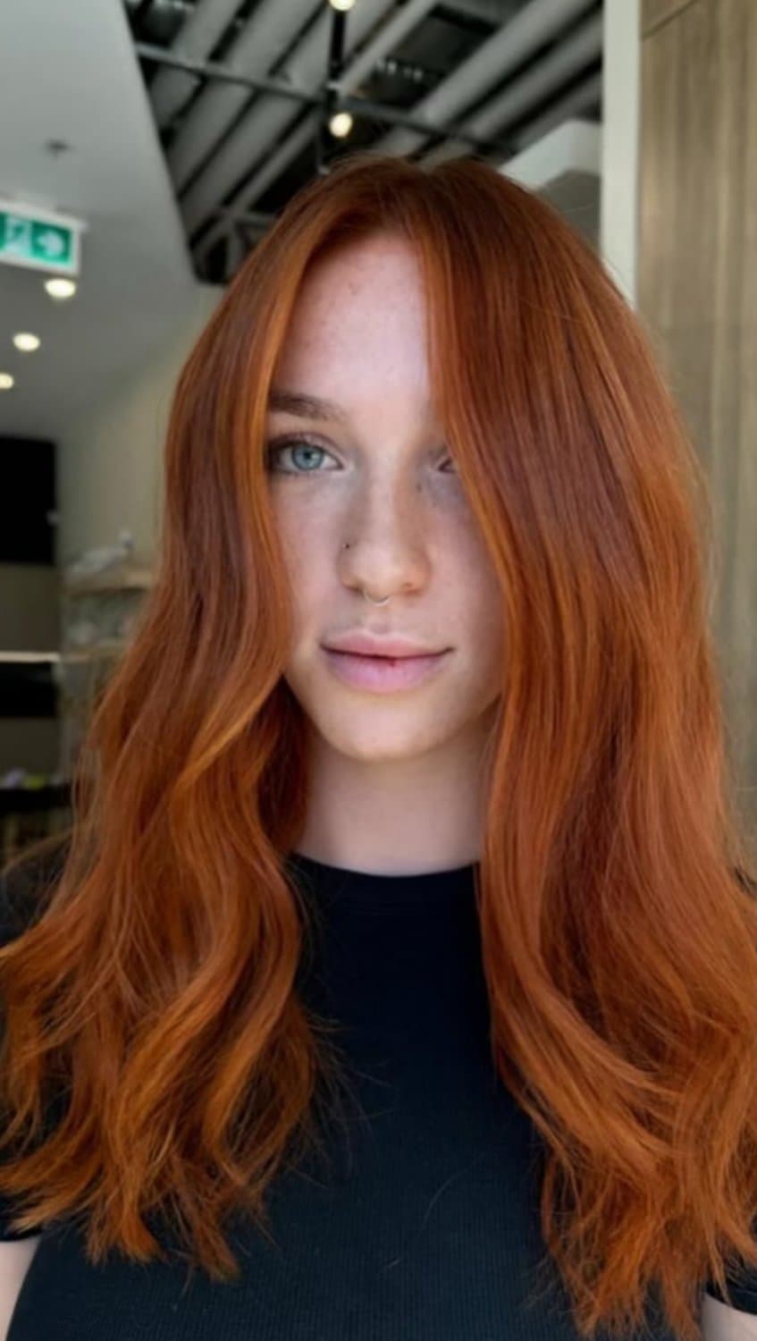 Sexy athletic redhead