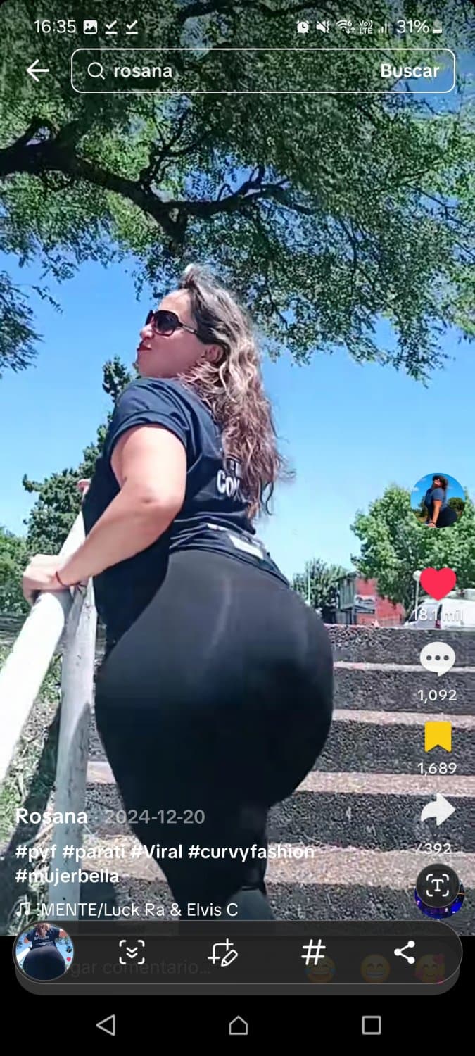 Rosana Alicia maidana milf culona mega culo madura tiktok bimbo pan bimbo