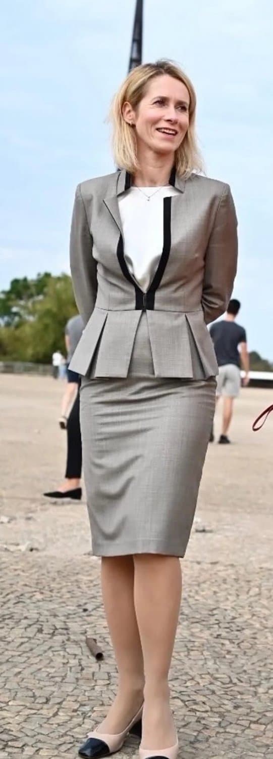 Estonian prime minister Kaja Kallas is tall, slender, sexy. My vote as a freaky milf that loves cock