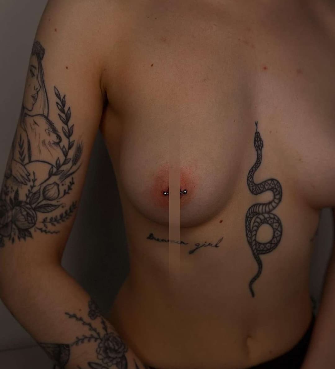 Nipple piercing is so hot