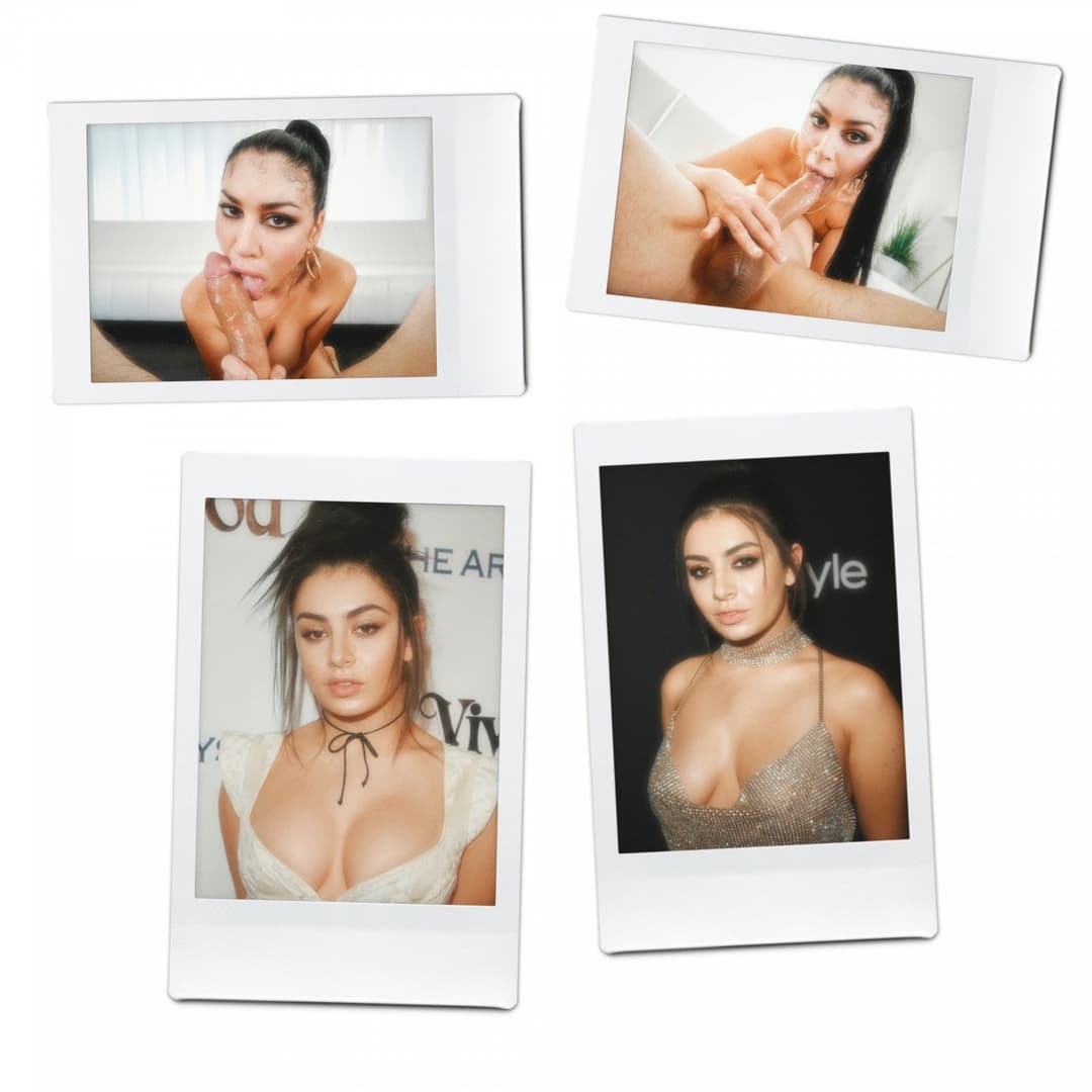 Charlie XCX Queenie Sateen Polaroid Mashup