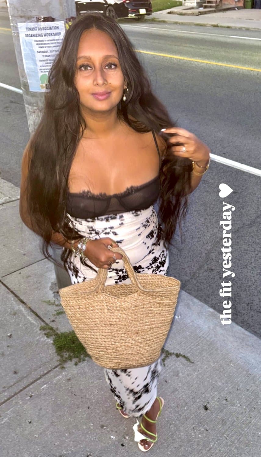 Do yall think this brown desi whore new her dark brown nipples were completely visible